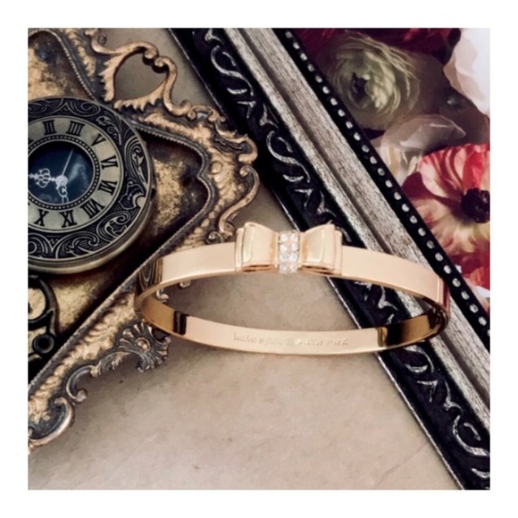 KATE SPADE • Moon River Crystal Gold Bangle Bracelet - Picture 8 of 8